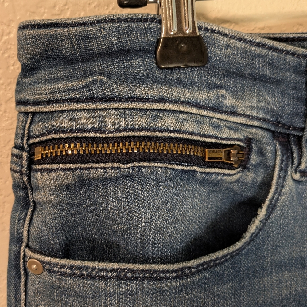 Athleta Sculptek Flare Jeans In True Blue Classic - Picture 6 of 10